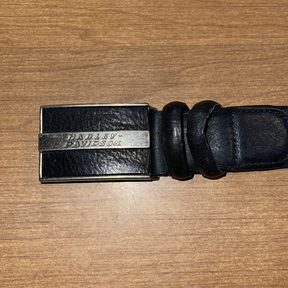 Harley Davidson Belt Men 44 Black Leather Motorcycle Biker Hog 97768-04V/4400